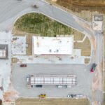 400 feet birds eye view of circle k property